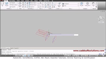 AutoCAD 2D to 3D Conversion Tutorial | AutoCAD 2010