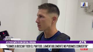 Atlético empató con Central Córdoba: Gianluca Ferrari analizó el partido