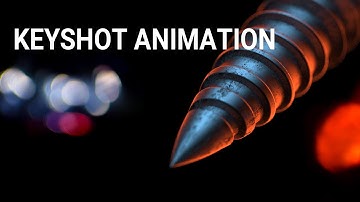 Keyshot animation of a simple screw for fun