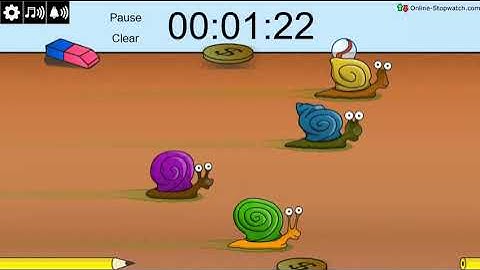 3 Minute Snail Racing Timer (slow)