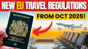 5 GROTE VERANDERINGEN voor reizen naar Europa vanaf oktober 2025 | EU EES, ETIAS, UK ETA & meer