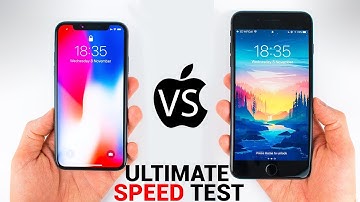 iPhone X vs iPhone 8 Plus - The ULTIMATE SPEED TEST