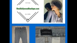 ONLINE THRIFT HARBOR BAY BLUE JEANS MEN BIG TALL SIZE 52/30 WAIST 48 LENGTH 43 RISE 16 INS 29