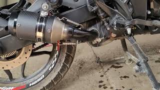Escape Deportivo De Fibra De Carbono En Moto Pulsar N250