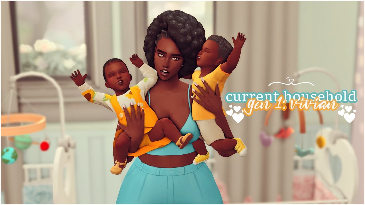Sims 4 Chaotic Current Household - Family dynamics challenge - YouTube