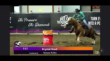 FAMOUS TA FIRE 2nd in the 1D NAMPA XTREME BARREL RACE FUTURITY