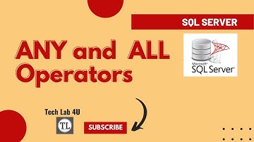 SQL Any and All operators | ANY and ALL Operators in SQL Server | Subquery with operator ANY and ALL