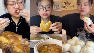 New Mukbang food challenge with authentic ASMR sounds #d9mukbang #mukbang screenshot 4