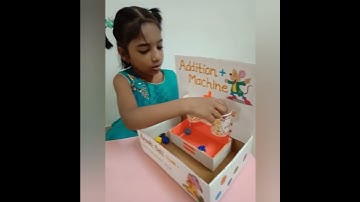 ➕Math Project - Model Making  Competition - Addition Machine for Grade - 1 Kids😁🙋‍♀️