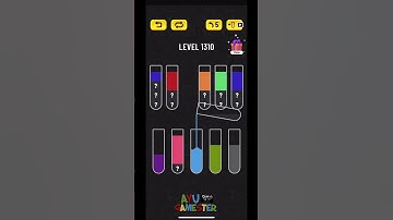 Water Sort puzzle level 1310 | AYU Gamester #shorts