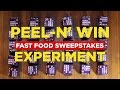 Peel-N-Win Fast Food Sweepstakes Experiment | FOODBEAST LABS