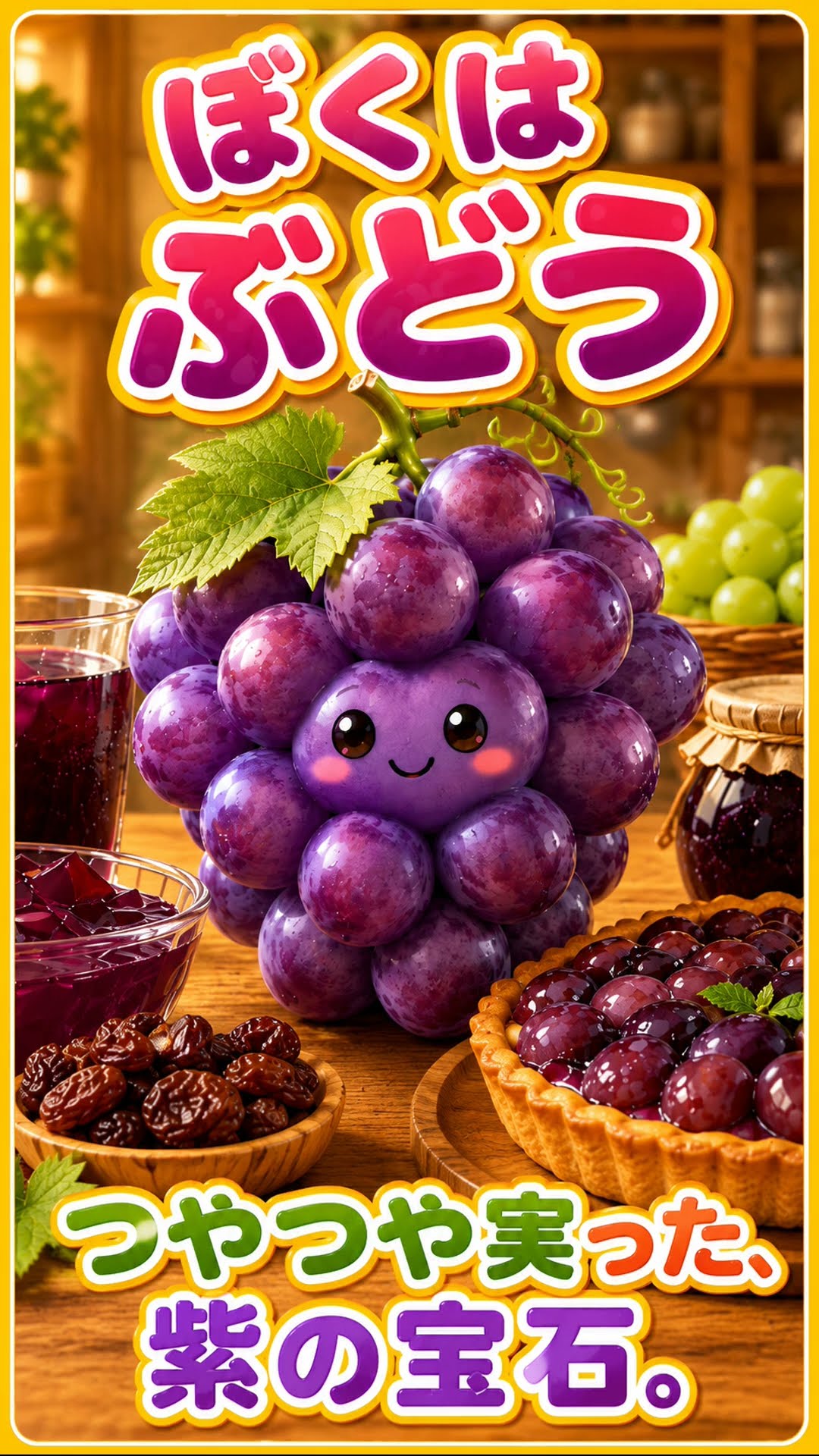 ぼくはぶどう 🍇 / Travel Buddy Song #32 / Japanese Food Song