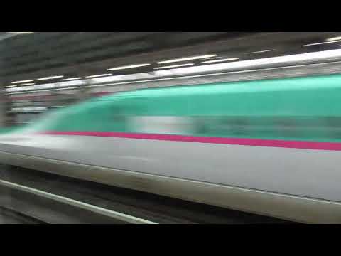東北新幹線 はやぶさ102号 E6系 福島駅通過 車内から #320km #赤いはやぶさ