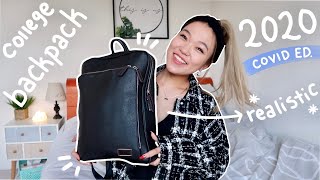 What's in my COLLEGE backpack 2020 📚 // less is more!!