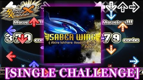【DDR X】 SABER WING (AKIRA ISHIHARA Headshot mix) [SINGLE CHALLENGE] 譜面確認＋クラップ