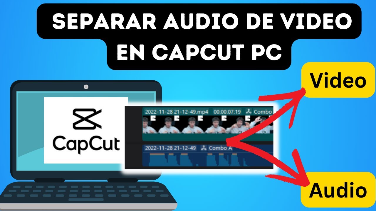 Como separar audio de video en capcut PC YouTube
