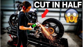 ★ BUILDING HER OWN MOTORCYCLE  Part 2  HONDA CB400