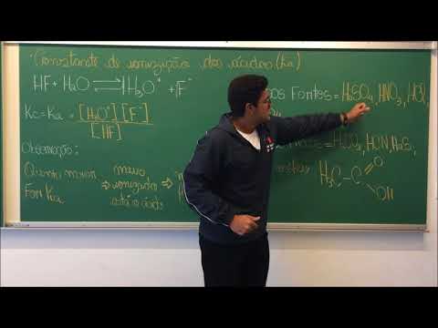 Vídeo: Diferença Entre Constante De Ionização De ácido E Constante De Ionização De Base