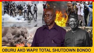 Where is Oburu! Total shutdown in Bondo now! Current situation as angry residents chant Oburu! Ob...