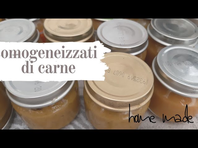 OMOGENEIZZATI DI CARNE FATTI IN CASA, come preparare la carne per il  neonato