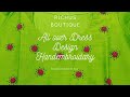 All over dress design  bullion flower embroidery with beadworks  richus boutique