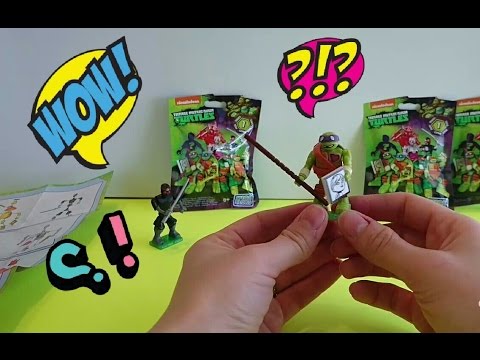 Nickelodeon Teenage Mutant Ninja Turtles Mega Bloks Blind Bags Opening (Series 1) - YouTube Princess Square Channel
