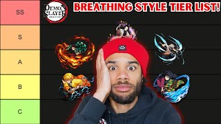 RANKING EVERY BREATHING STYLE IN DEMON SLAYER (Tier List)
