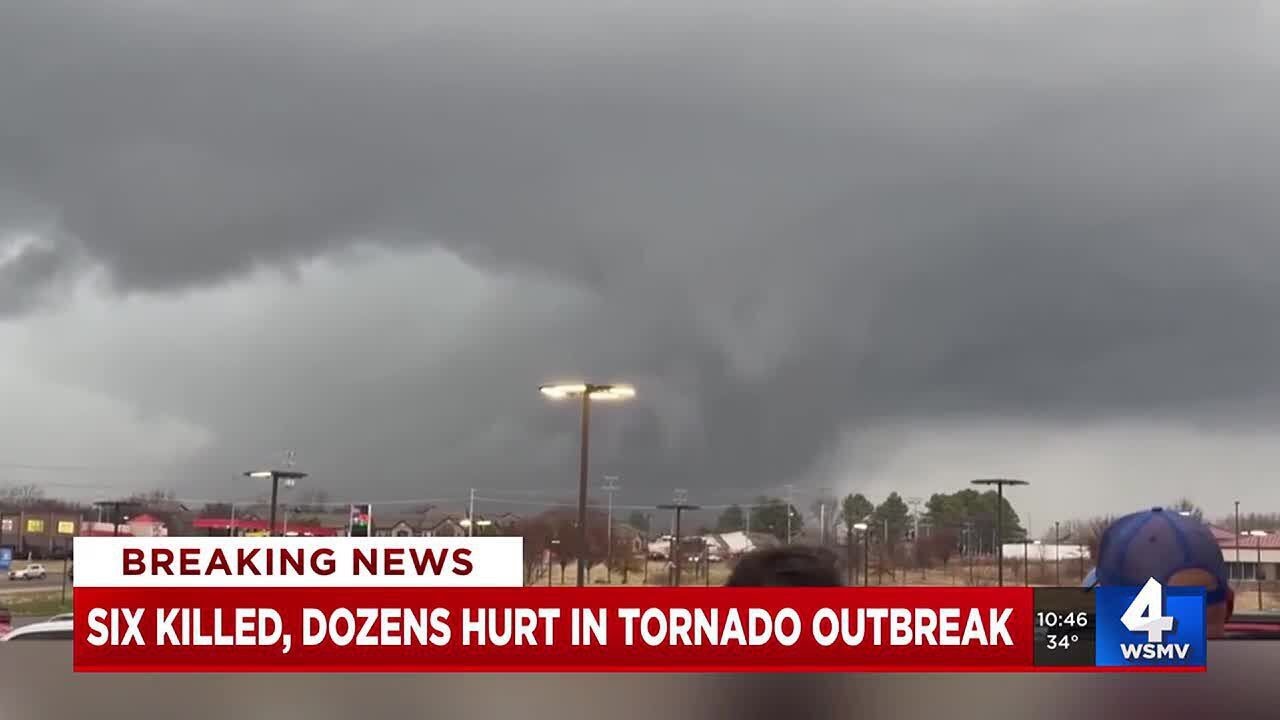 Six killed, dozens hurt in tornado outbreak - YouTube