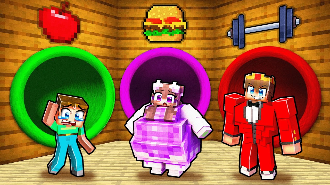 Billy gegen Semlaki gegen Nelly: Fett gegen Stark – Tunnel-Challenge – Minecraft