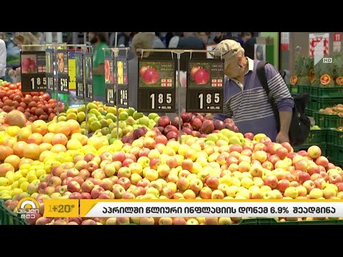 აპრილში წლიური ინფლაციის დონემ 6.9% შეადგინა