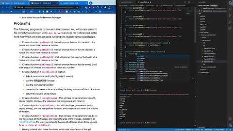 JavaScript Functions house building