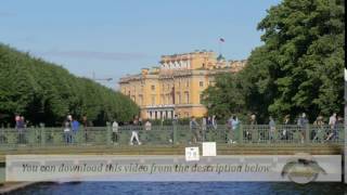 Footage. SAINT-PETERSBURG, RUSSIA - JULY, 2016: The Mikhailovsky castle in St. Petersburg