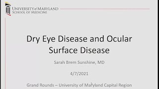 Dry Eye Disease and Ocular Surface Disease