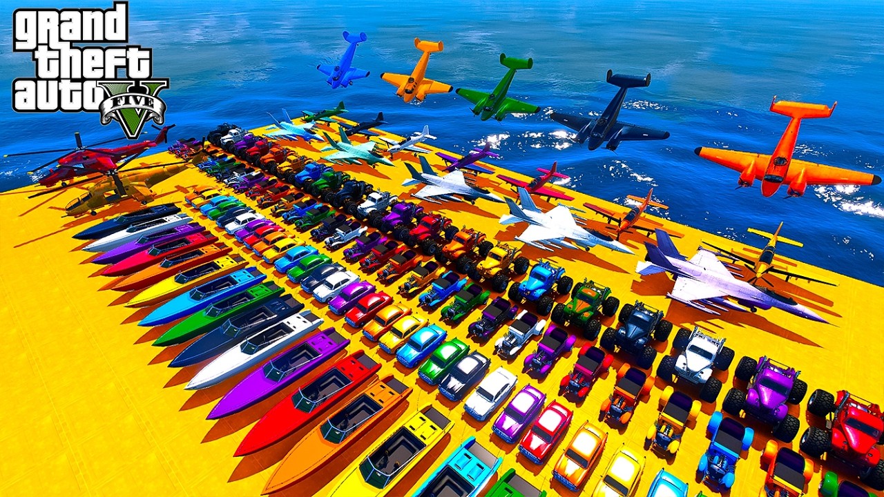 GTA 5 Mega Multi Ramp Car Racing Challenge | Superman vs Spiderman and Hulk Epic Stunt Race