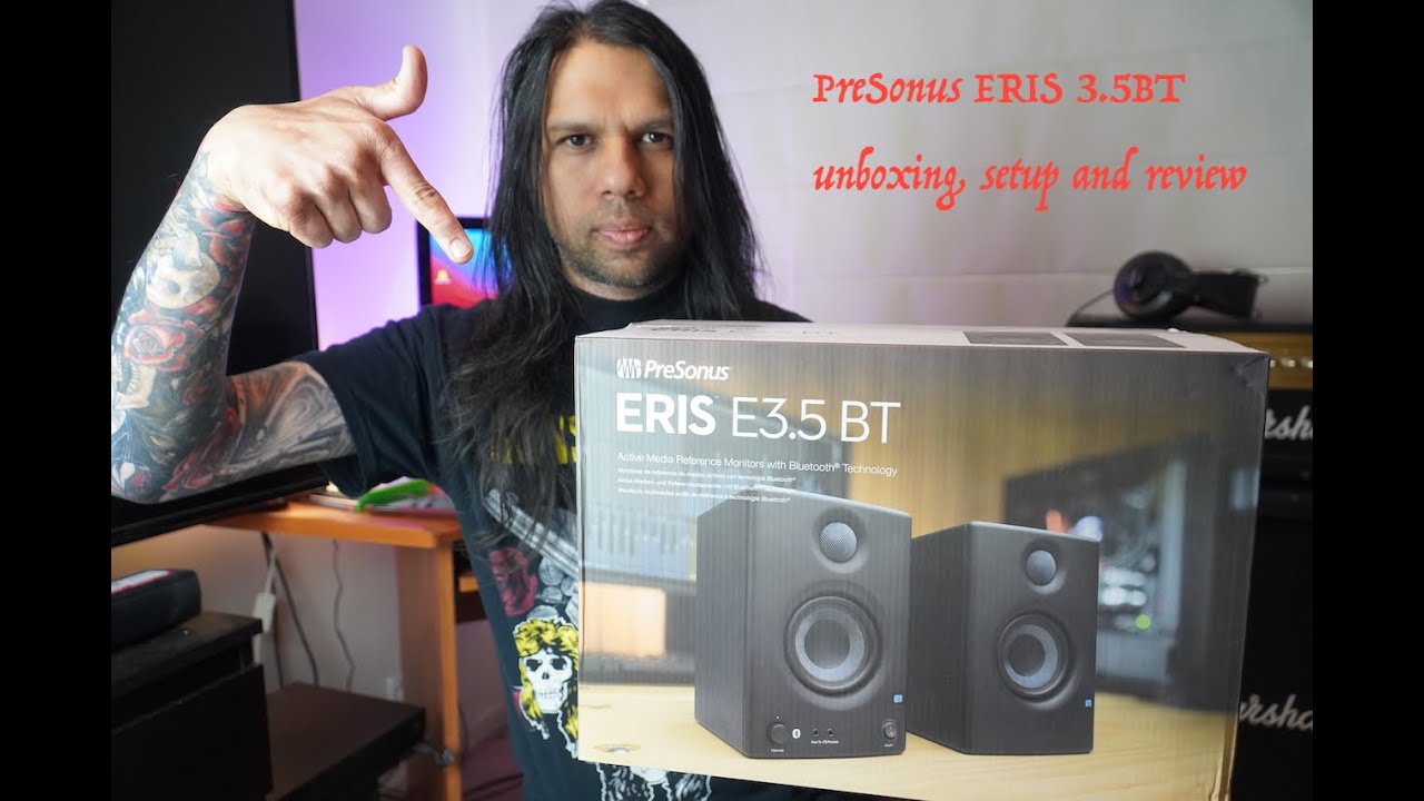 PreSonus Eris E3.5 Studio Monitors Powered Bluetooth Desktop