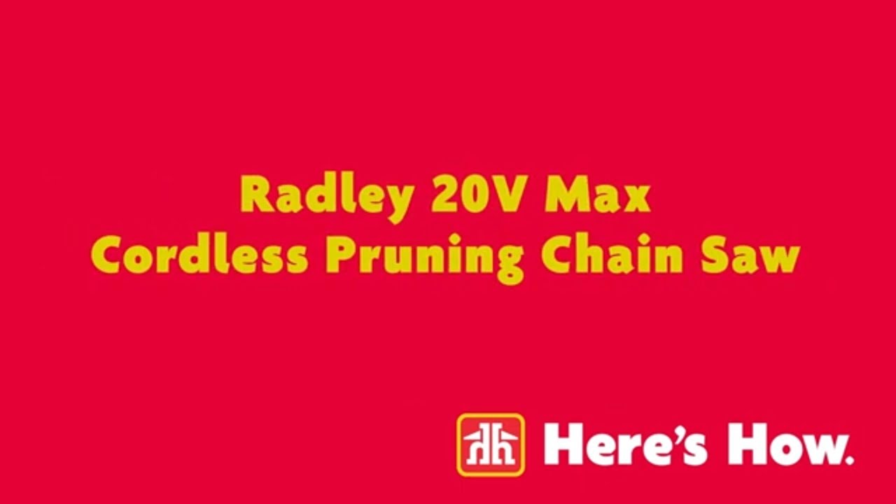 Yard Cleanup with the Radley Cordless pruning Chain Saw YouTube