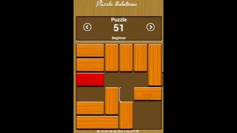 Unblock me Relax mode Puzzle 51 - Walkthrough