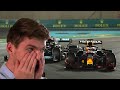 Max verstappen crying after watching the abu dhabi gp english subtitles