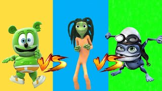 DANCE CHALLENGE Me Kemaste👽 vs Crazy Frog🐸 vs Gummibär🐻