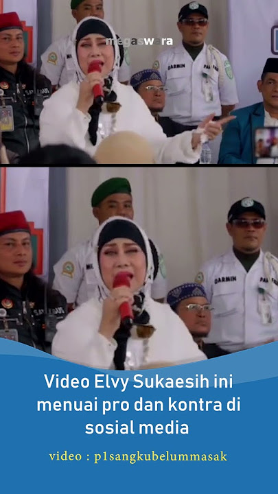 VIRAL PERNYATAAN HJ ELVY SUKAESIH TUAI PRO KONTRA