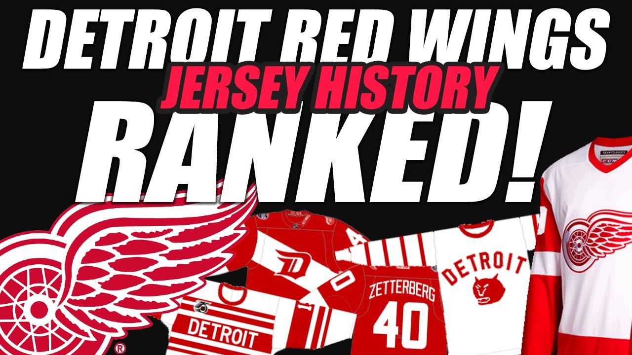 detroit red wings jersey history