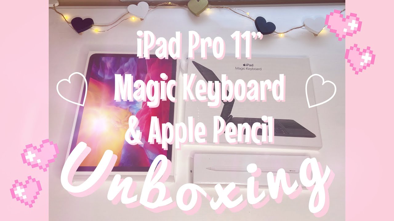 2020 iPad Pro + Apple Pencil & Magic Keyboard Unboxing! - YouTube