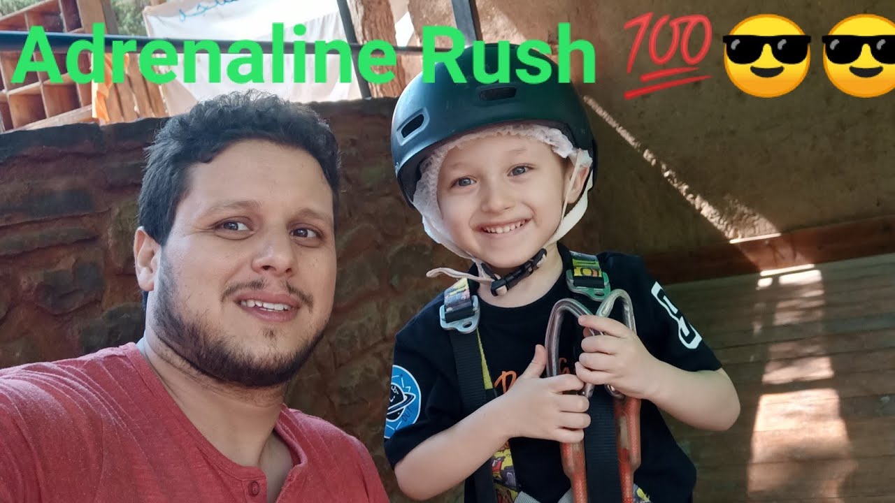 Terres D'amanar Adventure ParkYazane Challenges His Fear 😱In The Kids
