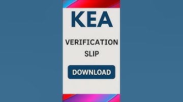 KEA Verification Slip Download 2025 ✅ Error Fixed | Now You Can Download Easily