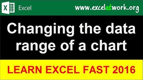 Changing the data range of a chart - Learn Excel Fast - Excel 2016