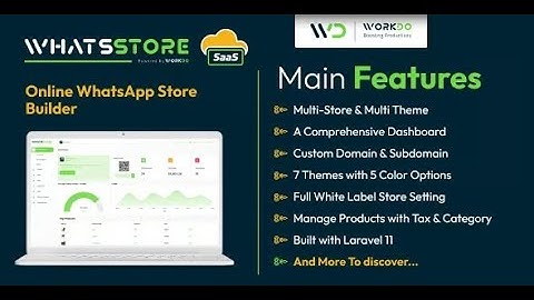 WhatsStore SaaS - Online WhatsApp Store Builder