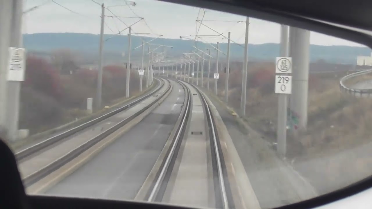 Führerstandsmitfahrt hinter der Scheibe im ICE 3; max. 300 KM/H von Erfurt nach Berlin mit Umleitung