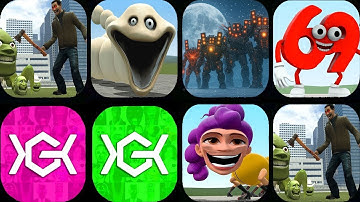 Nextbots In Playground Mod NEW EVOLUTION SPRUNKI, HUNGRY WORM, LIN GANG MELON in Sandbox In Space