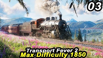 Starting PUBLIC TRANSPORTATION - Transport Fever 2 MAX DIFFICULTY 1850 | Management Strategy Part 03