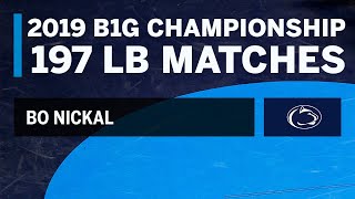 Path to the 197 LB Title: Every Bo Nickal Match at the 2019 B1G Wrestling Championships